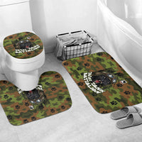 761st Tank Battalion African American Bathroom Set Black Panthers Cartoon Mascot - Military History Camouflage Paw