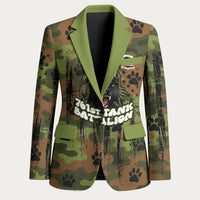 761st Tank Battalion African American Blazer Black Panthers Cartoon Mascot - Military History Camouflage Paw