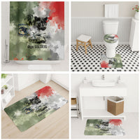 761st Tank Battalion Bathroom Set Black Panthers - Come Out Fighting - Military Watercolor