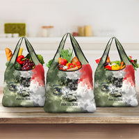 761st Tank Battalion Grocery Bag Black Panthers - Come Out Fighting - Military Watercolor