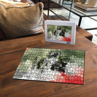 761st Tank Battalion Puzzle Black Panthers - Come Out Fighting - Military Watercolor