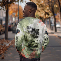 761st Tank Battalion Sweatshirt Black Panthers - Come Out Fighting - Military Watercolor