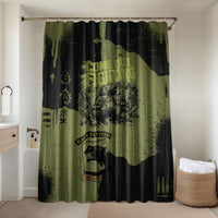 761st Tank Battalion Original Black Panthers Bathroom Set Come Out Fighting - Sherman Tank Military - Distressed Scratch