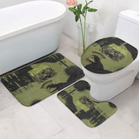 761st Tank Battalion Original Black Panthers Bathroom Set Come Out Fighting - Sherman Tank Military - Distressed Scratch