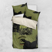 761st Tank Battalion Original Black Panthers Bedding Set Come Out Fighting - Sherman Tank Military - Distressed Scratch