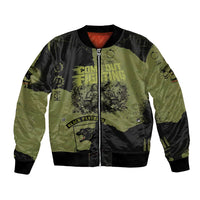 761st Tank Battalion Original Black Panthers Bomber Jacket Come Out Fighting - Sherman Tank Military - Distressed Scratch