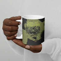 761st Tank Battalion Original Black Panthers Ceramic Mug Come Out Fighting - Sherman Tank Military - Distressed Scratch