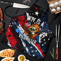 4th Of July WTF Is A Kilometer Patriotic Eagle Apron American Flag George Washington