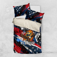4th Of July WTF Is A Kilometer Patriotic Eagle Bedding Set American Flag George Washington