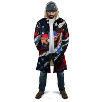 4th Of July WTF Is A Kilometer Patriotic Eagle Cloak American Flag George Washington