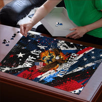 4th Of July WTF Is A Kilometer Patriotic Eagle Puzzle American Flag George Washington