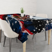 4th Of July WTF Is A Kilometer Patriotic Eagle Tablecloth American Flag George Washington
