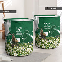 Pakistan Independence Day August 14 Laundry Basket Patriotic Markhor Heritage Landmarks And Jasmine