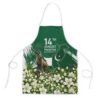 Pakistan Independence Day August 14 Apron Patriotic Markhor Heritage Landmarks And Jasmine
