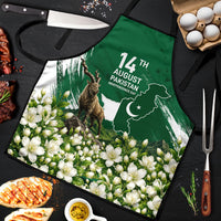 Pakistan Independence Day August 14 Apron Patriotic Markhor Heritage Landmarks And Jasmine