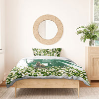 Pakistan Independence Day August 14 Bedding Set Patriotic Markhor Heritage Landmarks And Jasmine