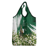 Pakistan Independence Day August 14 Grocery Bag Patriotic Markhor Heritage Landmarks And Jasmine