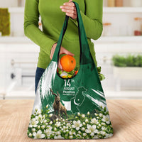 Pakistan Independence Day August 14 Grocery Bag Patriotic Markhor Heritage Landmarks And Jasmine