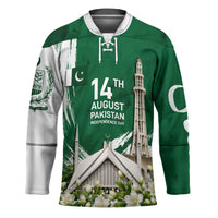 Pakistan Independence Day August 14 Hockey Jersey Patriotic Markhor Heritage Landmarks And Jasmine