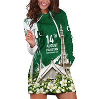 Pakistan Independence Day August 14 Hoodie Dress Patriotic Markhor Heritage Landmarks And Jasmine