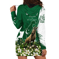 Pakistan Independence Day August 14 Hoodie Dress Patriotic Markhor Heritage Landmarks And Jasmine
