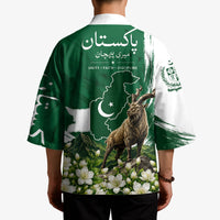 Pakistan Independence Day August 14 Kimono Patriotic Markhor Heritage Landmarks And Jasmine