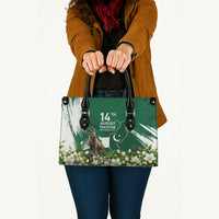 Pakistan Independence Day August 14 Leather Bag Patriotic Markhor Heritage Landmarks And Jasmine