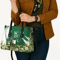 Pakistan Independence Day August 14 Leather Bag Patriotic Markhor Heritage Landmarks And Jasmine