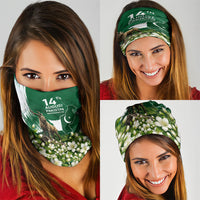Pakistan Independence Day August 14 Neck Gaiter Patriotic Markhor Heritage Landmarks And Jasmine