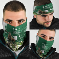 Pakistan Independence Day August 14 Neck Gaiter Patriotic Markhor Heritage Landmarks And Jasmine