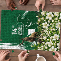 Pakistan Independence Day August 14 Puzzle Patriotic Markhor Heritage Landmarks And Jasmine