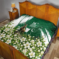 Pakistan Independence Day August 14 Quilt Patriotic Markhor Heritage Landmarks And Jasmine