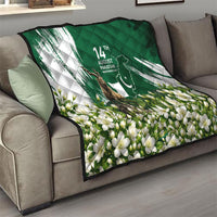 Pakistan Independence Day August 14 Quilt Patriotic Markhor Heritage Landmarks And Jasmine