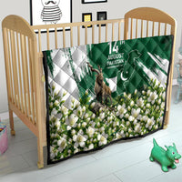 Pakistan Independence Day August 14 Quilt Patriotic Markhor Heritage Landmarks And Jasmine