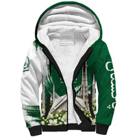 Pakistan Independence Day August 14 Sherpa Hoodie Patriotic Markhor Heritage Landmarks And Jasmine