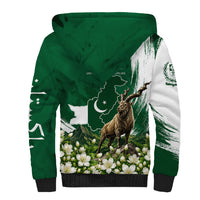 Pakistan Independence Day August 14 Sherpa Hoodie Patriotic Markhor Heritage Landmarks And Jasmine