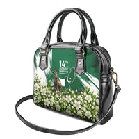 Pakistan Independence Day August 14 Shoulder Handbag Patriotic Markhor Heritage Landmarks And Jasmine
