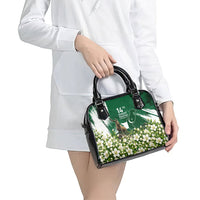 Pakistan Independence Day August 14 Shoulder Handbag Patriotic Markhor Heritage Landmarks And Jasmine