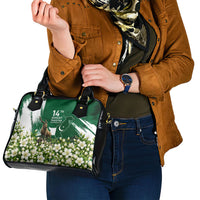 Pakistan Independence Day August 14 Shoulder Handbag Patriotic Markhor Heritage Landmarks And Jasmine