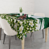 Pakistan Independence Day August 14 Tablecloth Patriotic Markhor Heritage Landmarks And Jasmine