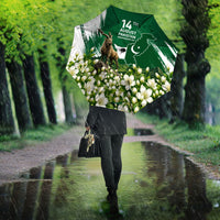 Pakistan Independence Day August 14 Umbrella Patriotic Markhor Heritage Landmarks And Jasmine