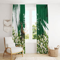 Pakistan Independence Day August 14 Window Curtain Patriotic Markhor Heritage Landmarks And Jasmine