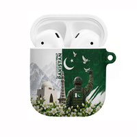Pakistan Independence Day AirPods Case Patriotic Soldier Heritage Landmarks And Jasmine