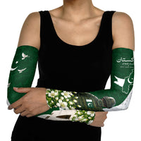 Pakistan Independence Day Arm Sleeves Patriotic Soldier Heritage Landmarks And Jasmine
