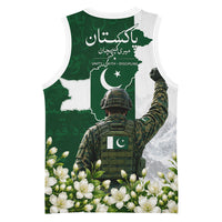 Pakistan Independence Day Basketball Jersey Patriotic Soldier Heritage Landmarks And Jasmine