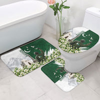 Pakistan Independence Day Bathroom Set Patriotic Soldier Heritage Landmarks And Jasmine