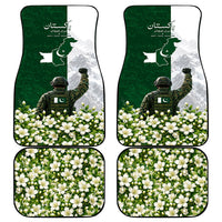 Pakistan Independence Day Car Mats Patriotic Soldier Heritage Landmarks And Jasmine