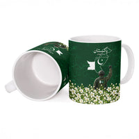 Pakistan Independence Day Ceramic Mug Patriotic Soldier Heritage Landmarks And Jasmine