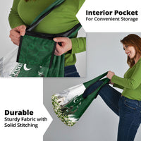 Pakistan Independence Day Grocery Bag Patriotic Soldier Heritage Landmarks And Jasmine