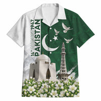 Pakistan Independence Day Hawaiian Shirt Patriotic Soldier Heritage Landmarks And Jasmine
